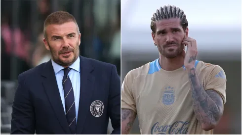 David Beckham and Rodrigo De Paul.