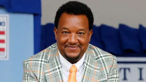 Hall of Famer Pedro Martinez attends the Baseball Hall of Fame induction ceremony at Clark Sports Center on July 24, 2022 in Cooperstown, New York.