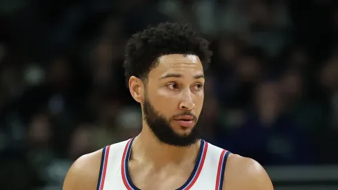 Ben Simmons #25 of the LA Clippers walks backcourt during a game against the Milwaukee Bucks