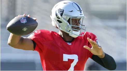 Geno Smith of the Las Vegas Raiders