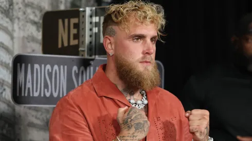 Jake Paul attends Netflix Live Event: Katie Taylor vs Amanda Serrano at Madison Square Garden on July 11, 2025 in New York City.