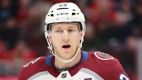 Nathan MacKinnon with the Colorado Avalanche