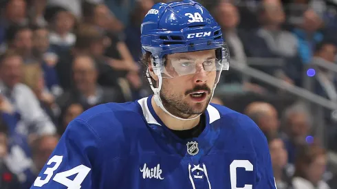 Toronto Maple Leafs captain Auston Matthews during playoff action against the Ottawa Senators.