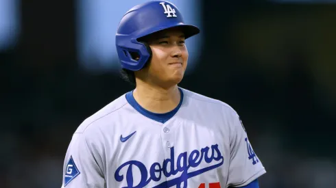 Shohei Ohtani delivers a powerful fastball for a strikeout against former teammate Mike Trout during the Angels’ 6-5 win over the Dodgers.