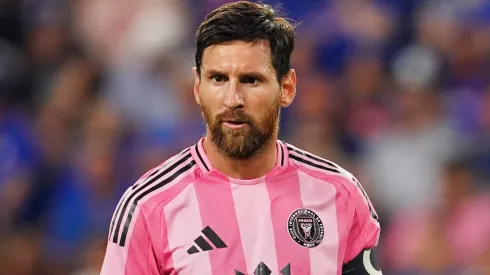 Lionel Messi #10 of Inter Miami CF looks on during the MLS match between FC Cincinnati and Inter Miami CF at TQL Stadium on July 16, 2025.