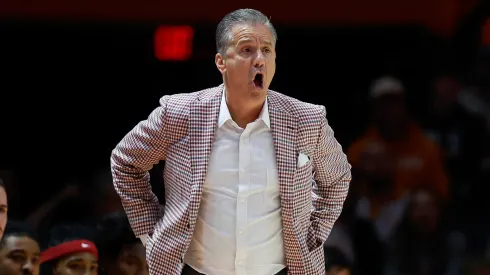 Head Coach John Calipari of the Arkansas Razorbacks