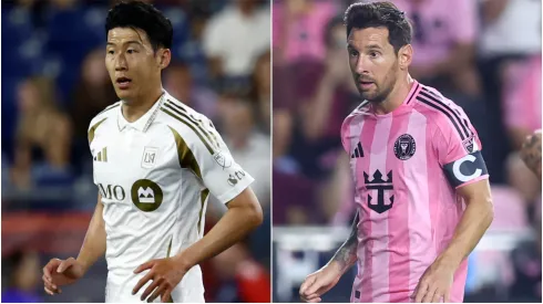Son Heung-Min #7 of Los Angeles FC controls the ball during the MLS match between New England Revolution and Los Angeles Football Club.