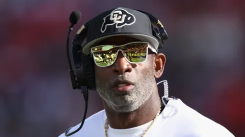 Colorado Buffaloes head coach Deion Sanders during a game against the Arizona Wildcats.