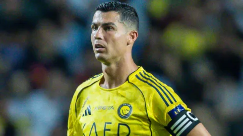 Cristiano Ronaldo of Al-Nassr looks on during to the Saudi Super Cup semi final between Al-Nassr and Al-Ittihad.