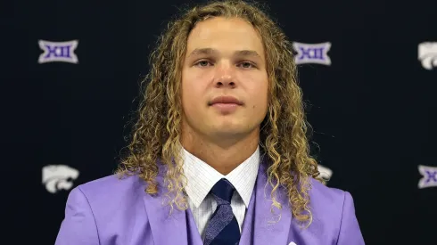 Quarterback Avery Johnson of the Kansas State Wildcats.