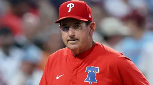 Phillies manager Rob Thomson reacts after the walk-off single loss to the Mets.