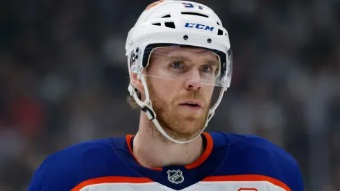 Connor McDavid #97 of the Edmonton Oilers at Crypto.com Arena.