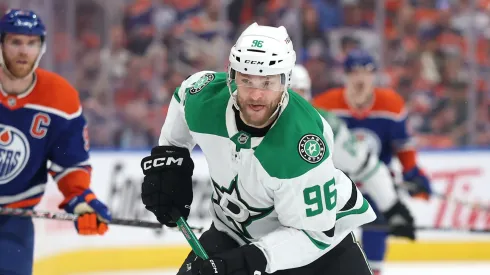 Mikko Rantanen at Rogers Place on May 27, 2025 in Edmonton, Alberta, Canada.