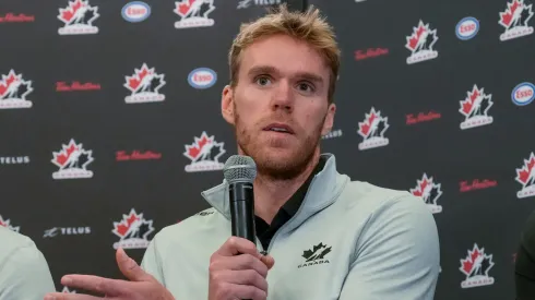 Connor McDavid leads the Edmonton Oilers during the Stanley Cup Final clash against Brad Marchand’s Florida Panthers.