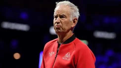 John McEnroe looks on during the 2024 Laver Cup.