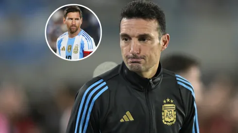 Lionel Scaloni, Head Coach of Argentina and Lionel Messi.