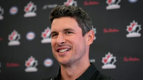 Sidney Crosby during Hockey Canada's 2025 National Teams Orientation Camp.