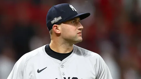 Tim Mayza during his time with the Yankees on October 17, 2024 in Cleveland.