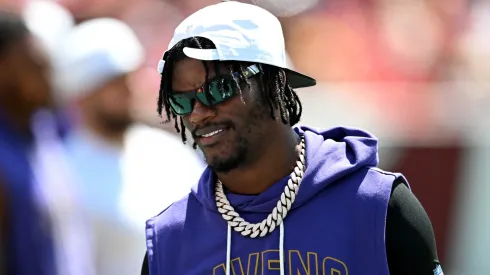 Lamar Jackson #8 of the Baltimore Ravens.