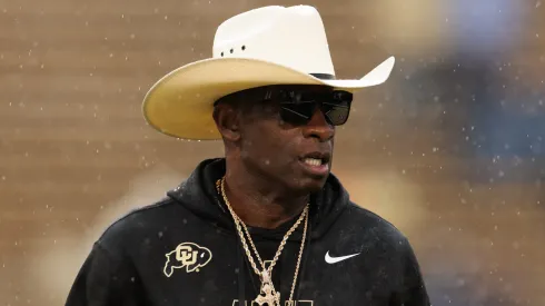 Head coach Deion Sanders of the Colorado Buffaloes.