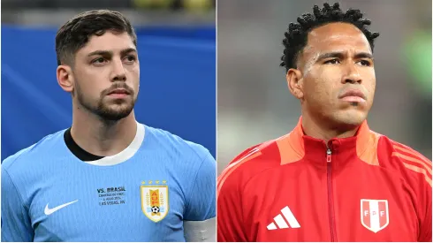 Federico Valverde of Uruguay and Pedro Gallese of Peru.