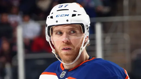 Connor McDavid at UBS Arena in Elmont, New York.