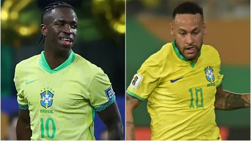 Brazilian stars Vinicius Junior and Neymar Jr.