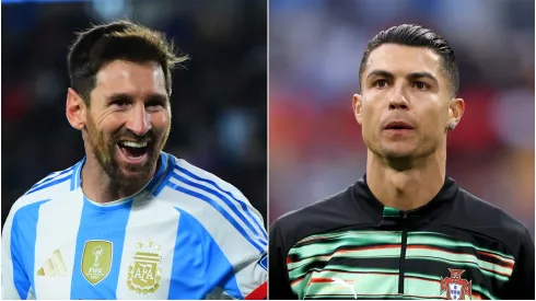 Lionel Messi (left) tied Cristiano Ronaldo in another feat.