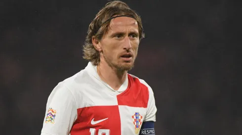 Luka Modric during a UEFA Nations League game with Croatia.