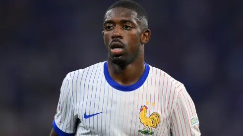 Ousmane Dembele playing for France