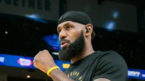 LeBron James #23 of the Los Angeles Lakers.