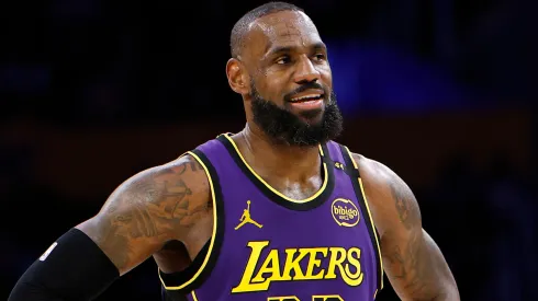 LeBron James #23 of the Los Angeles Lakers in the second half at Crypto.com Arena.