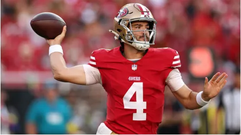 Tanner Mordecai of the San Francisco 49ers