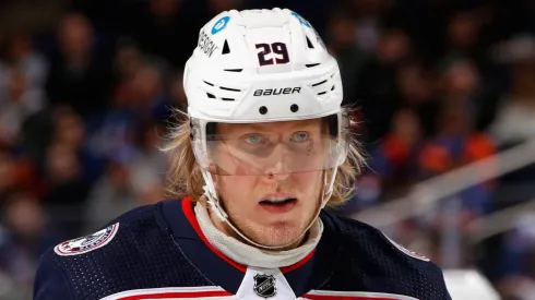 Patrik Laine at UBS Arena in Elmont, New York.