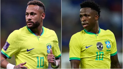 Neymar and Vinicius Jr of Brazil.