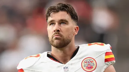 Travis Kelce during a game with the Chiefs.