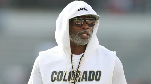 Head coach Deion Sanders of the Colorado Buffaloes.