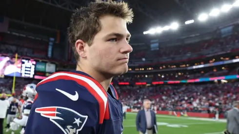 Drake Maye #10 of the New England Patriots.