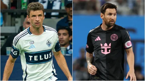 Thomas Muller of Vancouver and Lionel Messi of Inter Miami