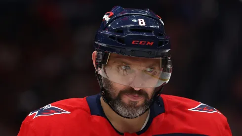 Alex Ovechkin at Capital One Arena on March 20, 2025 in Washington, DC.