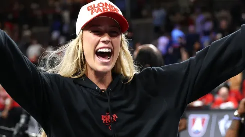 Sophie Cunningham #8 of the Indiana Fever.