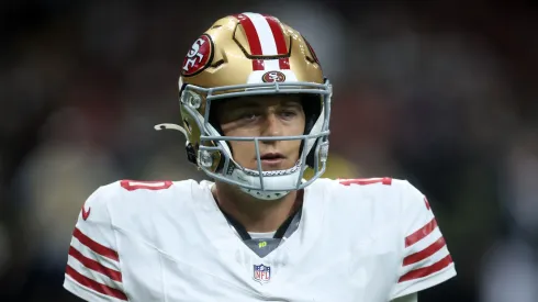 Mac Jones in action during the game vs the Saints on September 14, 2025 in New Orleans.