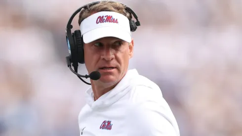 Lane Kiffin the head coach of Ole Miss Rebels.