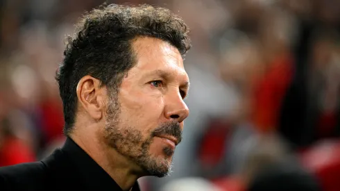 Diego Simeone during the Champions League game between Liverpool and Atletico Madrid.