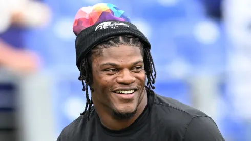 Lamar Jackson quarterback of the Baltimore Ravens
