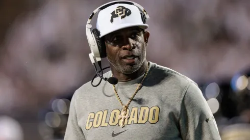 Head coach Deion Sanders of the Colorado Buffaloes.
