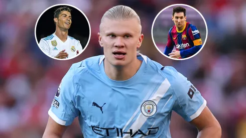 Erling Haland of Manchester City, Lionel Messi in FC Barcelona and Cristiano Ronaldo in Real Madrid CF.