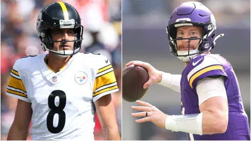 Aaron Rodgers left Carson Wentz right.