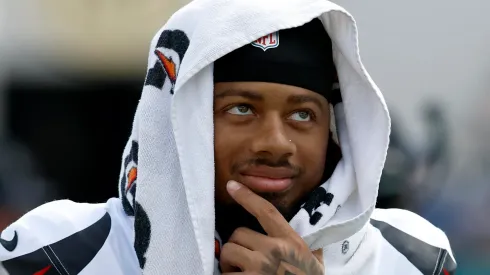 Derek Stingley looks on during the fourth quarter vs the Jaguars on September 21, 2025, Florida.