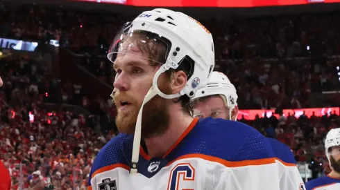 Connor McDavid at Amerant Bank Arena on June 24, 2024 in Sunrise, Florida.